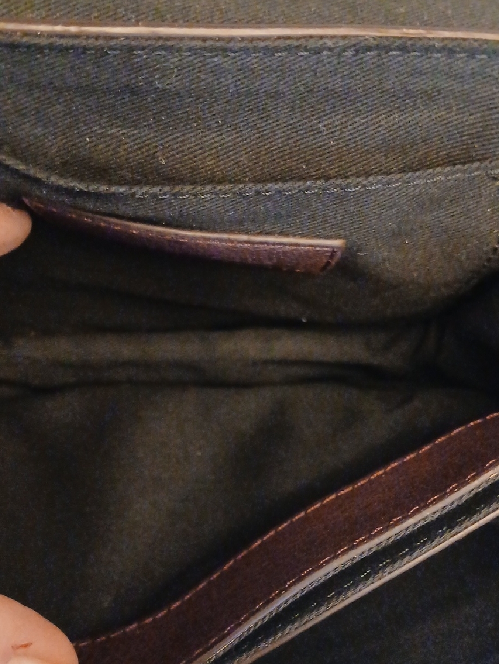 See By Chloe Black and Chocolate Brown Leather Crossbody Bag with Gold Hardware - Picture 16 of 16